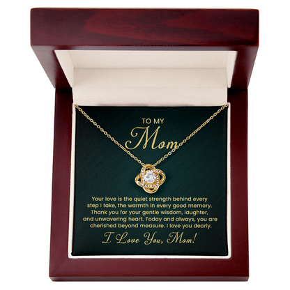 To My Mom Necklace – Luxury Heart Pendant Gift for Mom | I Love You Forever Jewelry Gift