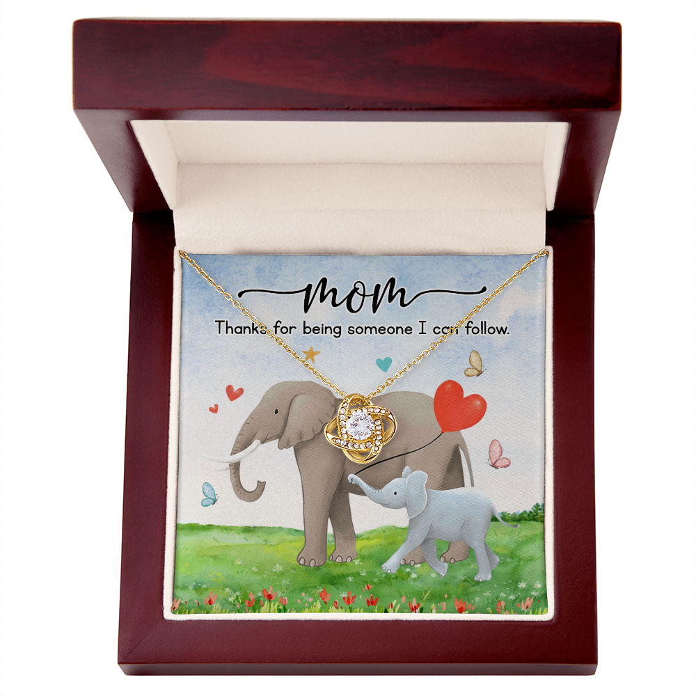 mother and baby elephant jewelry gift