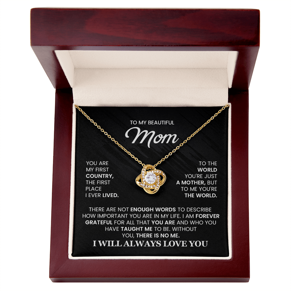 mothers day gift mom necklace i will always love you