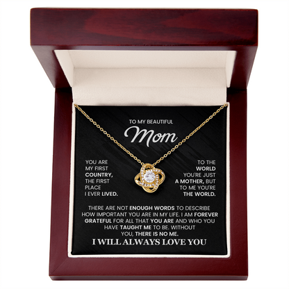 mothers day gift mom necklace i will always love you