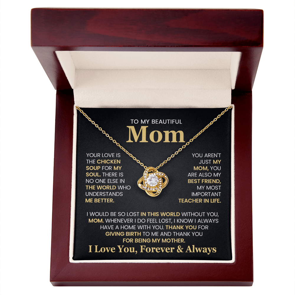 sentimental mom necklace best friend message