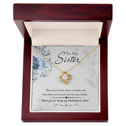 To My Sister, Thank You For Everything -Love Knot Necklace - YERTIZZ.COM