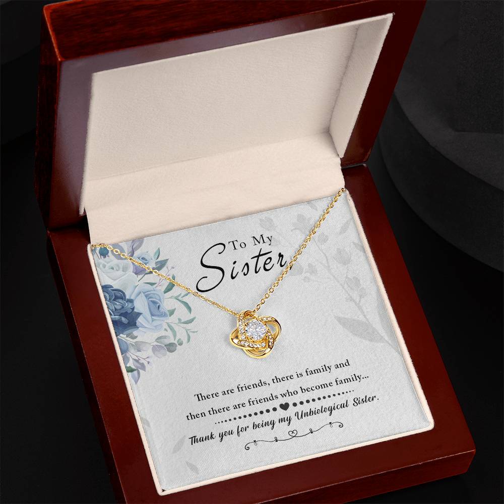 To My Sister, Thank You For Everything -Love Knot Necklace - YERTIZZ.COM
