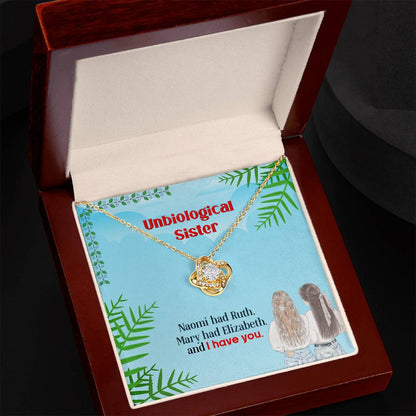 To My Unbiological Sister, I Have You -Love Knot Necklace - YERTIZZ.COM