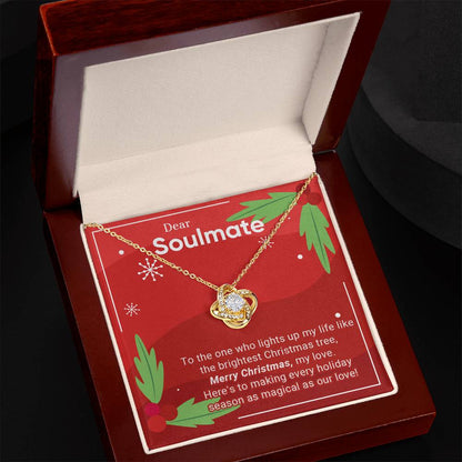 Dear Soulmate - The One - Christmas Gift - Love Knot Necklace