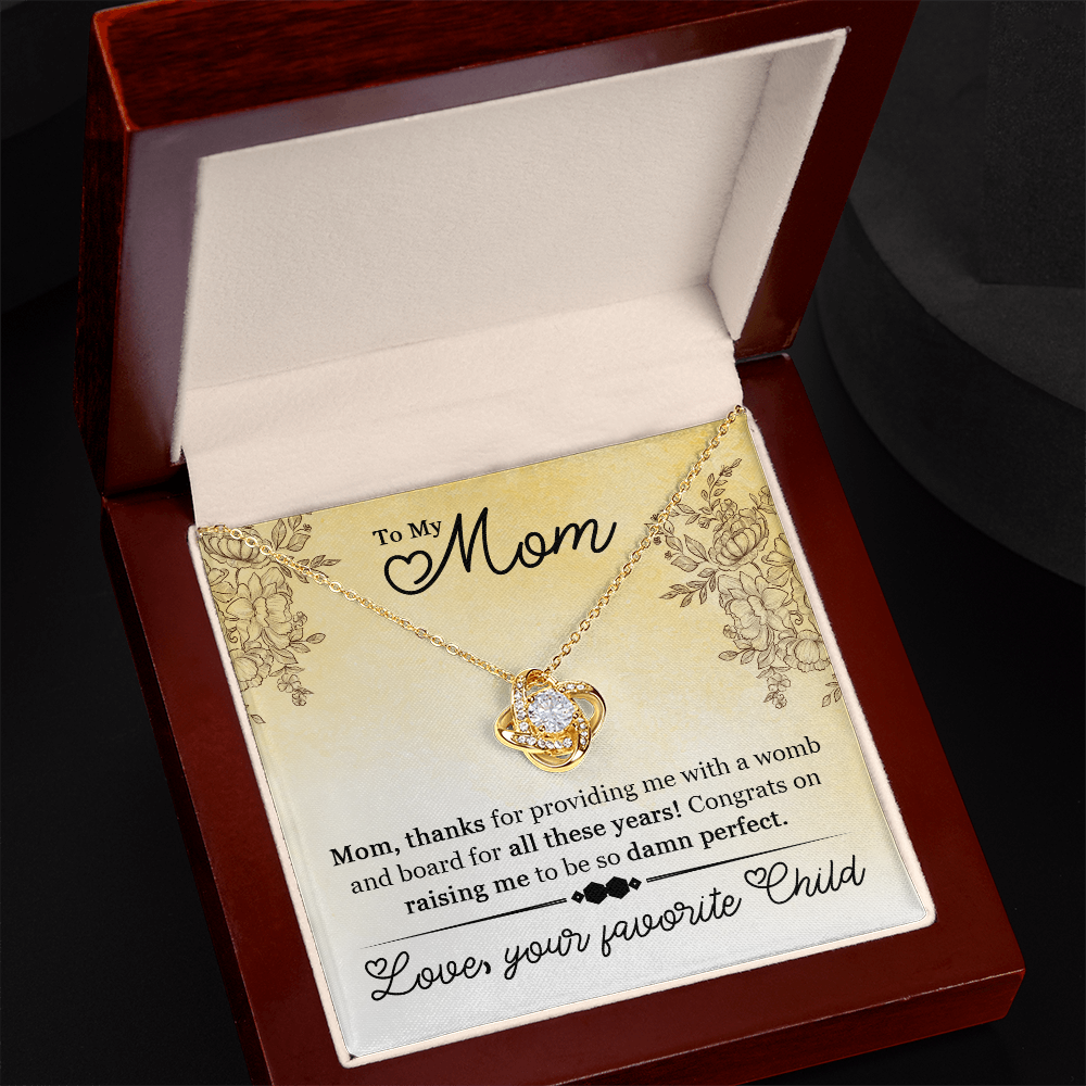 funny mom necklace from son gift