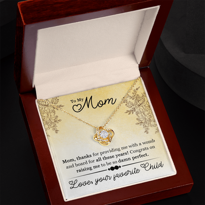 funny mom necklace from son gift
