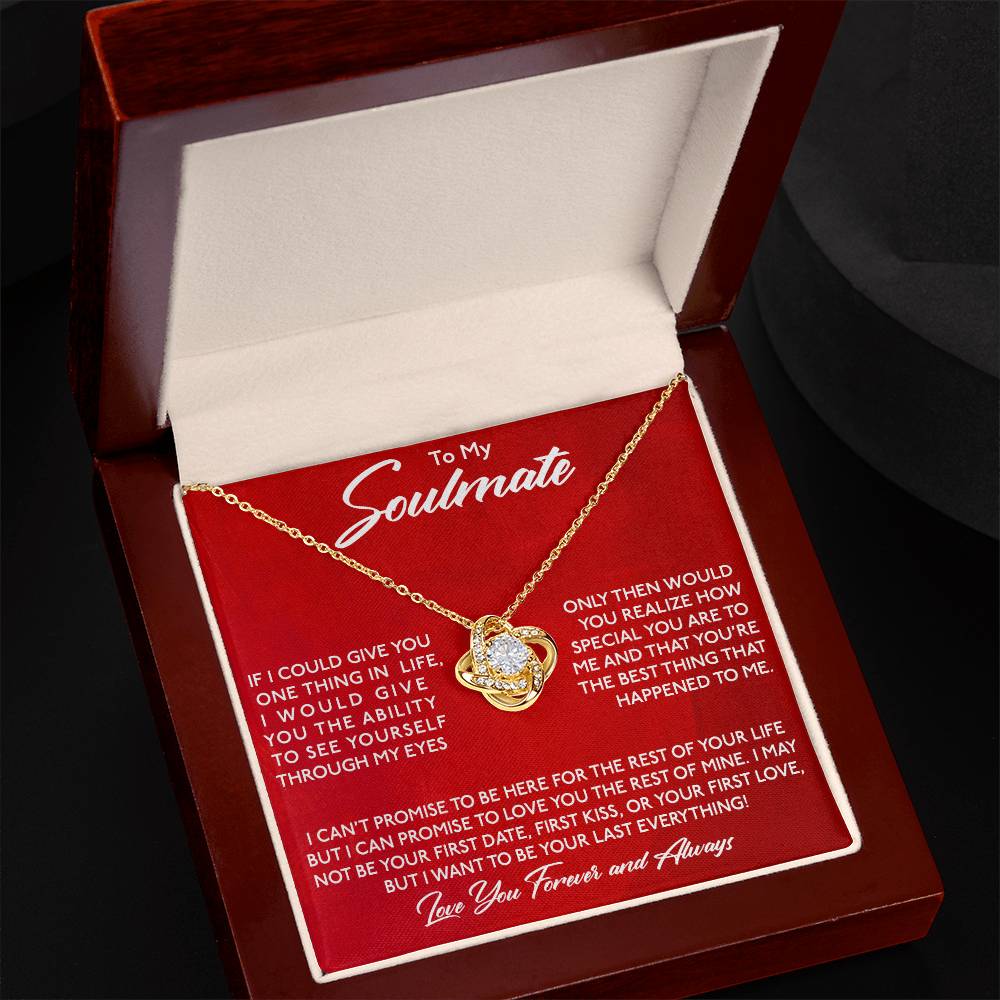 To My Soulmate, You Are Special To Me -Love Knot Necklace - YERTIZZ.COM