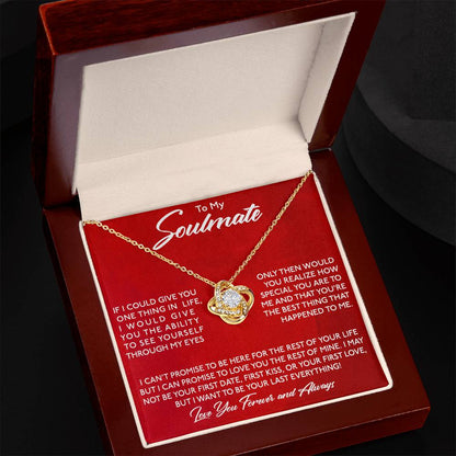 To My Soulmate, You Are Special To Me -Love Knot Necklace - YERTIZZ.COM