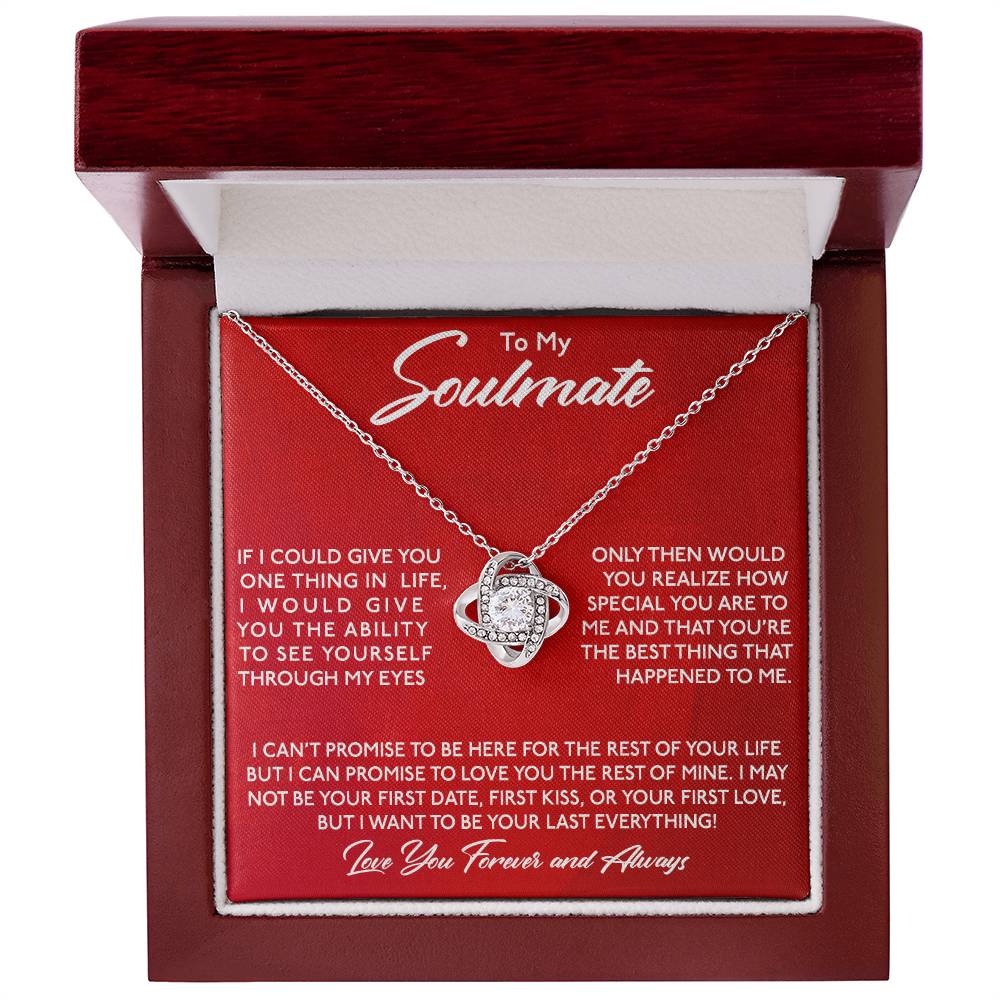 To My Soulmate, You Are Special To Me -Love Knot Necklace - YERTIZZ.COM
