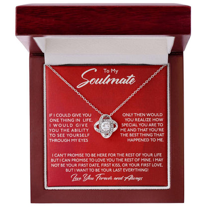 To My Soulmate, You Are Special To Me -Love Knot Necklace - YERTIZZ.COM