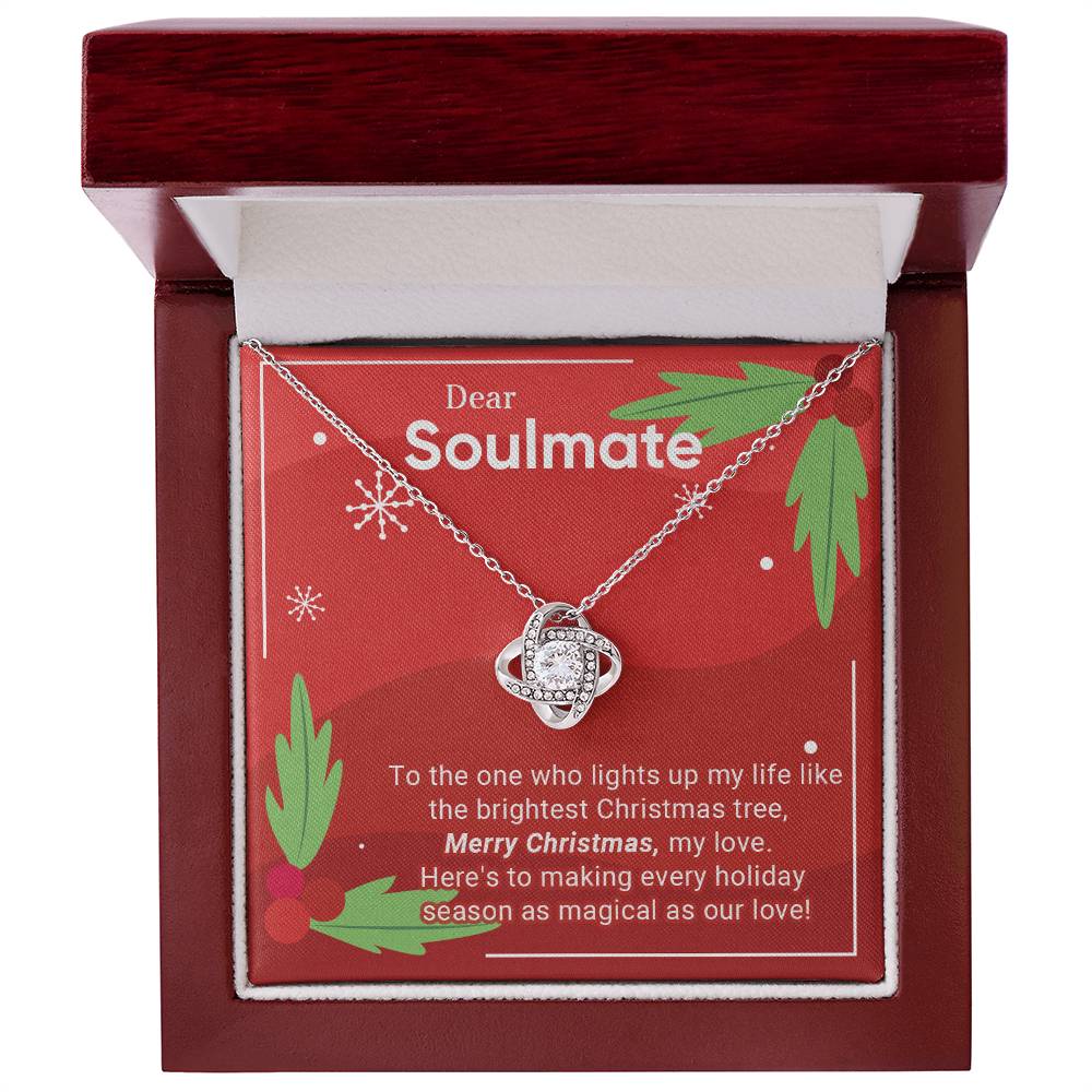 Dear Soulmate - The One - Christmas Gift - Love Knot Necklace