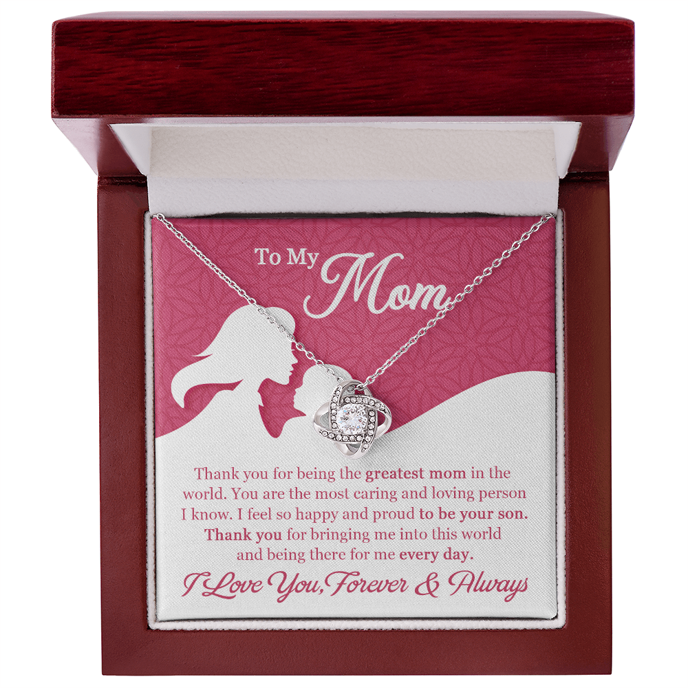 heart pendant necklace mom gift box