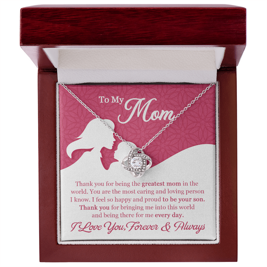 heart pendant necklace mom gift box
