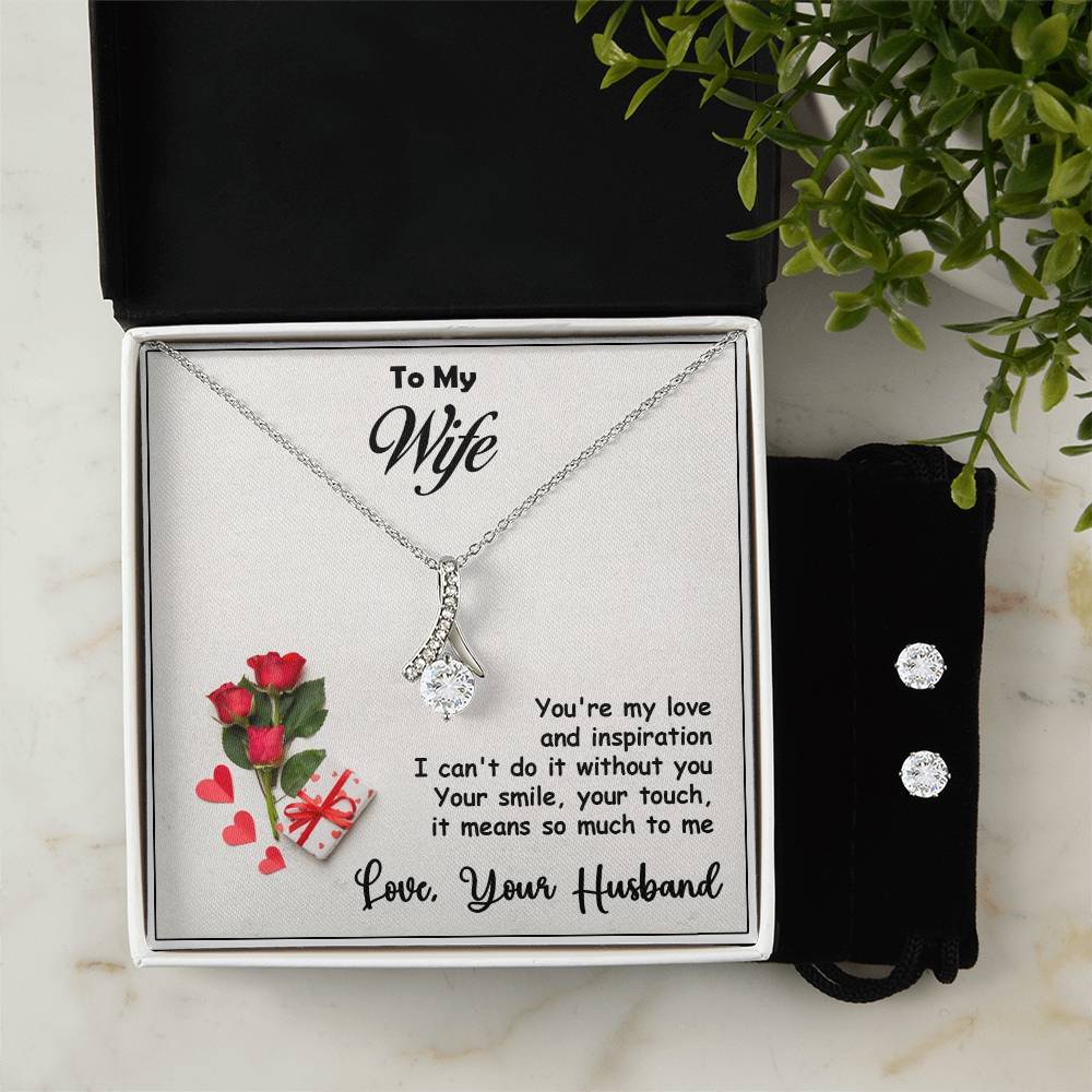 Alluring Beauty, Necklace and Earring Set, To My Wife, Love, Valentine's Day - YERTIZZ.COM