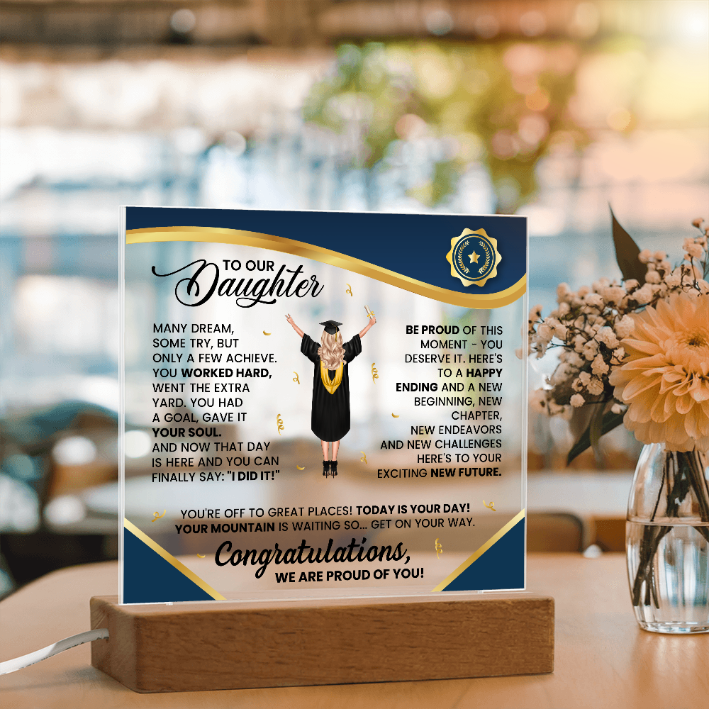 desk decor graduation plaque
