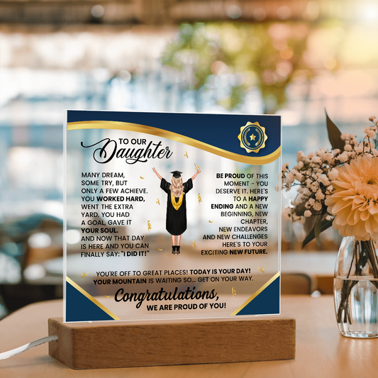 desk decor graduation plaque