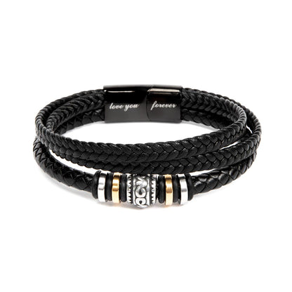 Men's Love You Forever Bracelet, In The Heart Of Wales, Welsh Gifts - YERTIZZ.COM