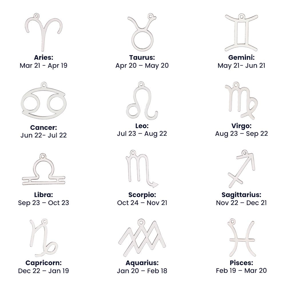 Gemini, Zodiac, Sign, Astrological Pendant, Necklace - YERTIZZ.COM