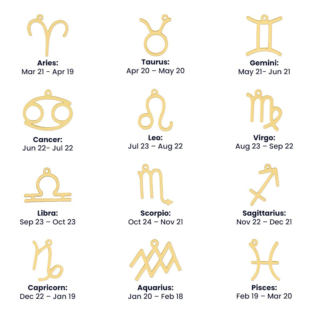 Capricorn, Zodiac, Sign, Astrological Pendant, Necklace - YERTIZZ.COM