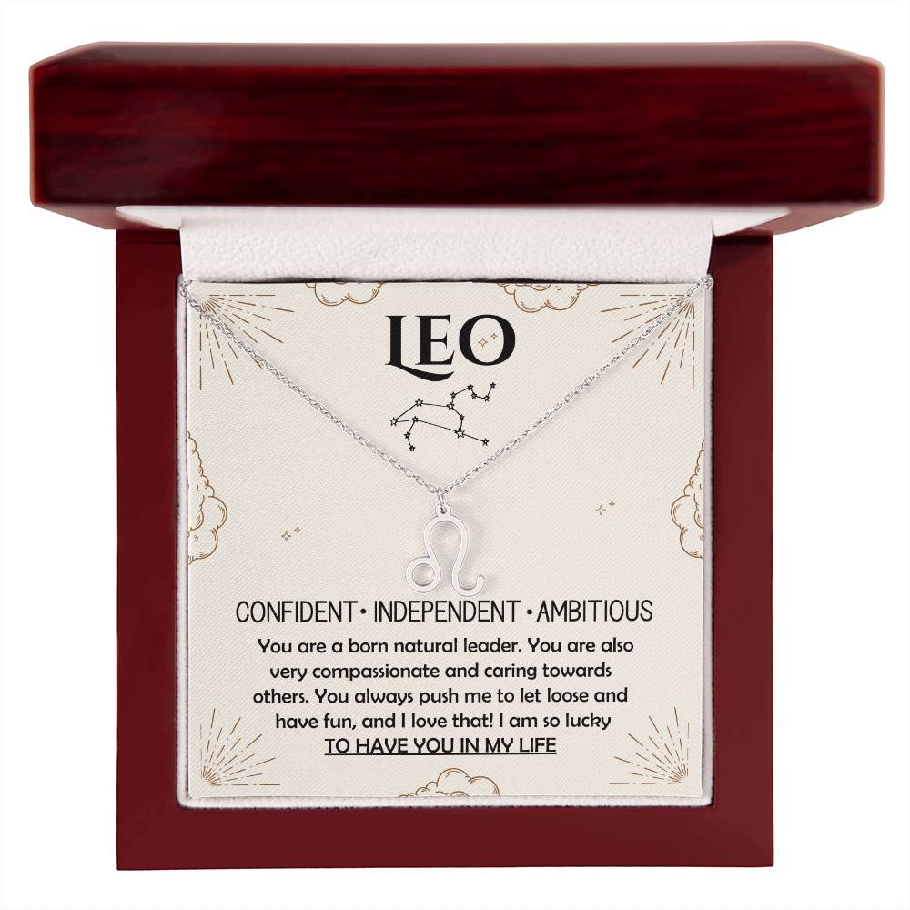 Leo, Zodiac, Sign, Astrological Pendant, Necklace - YERTIZZ.COM