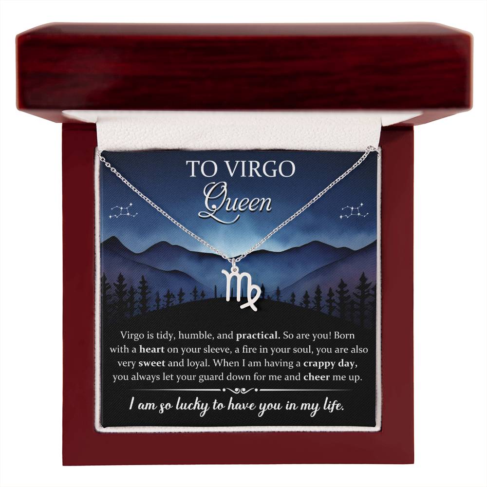 Virgo, Zodiac, Sign, Astrological Pendant, Necklace - YERTIZZ.COM