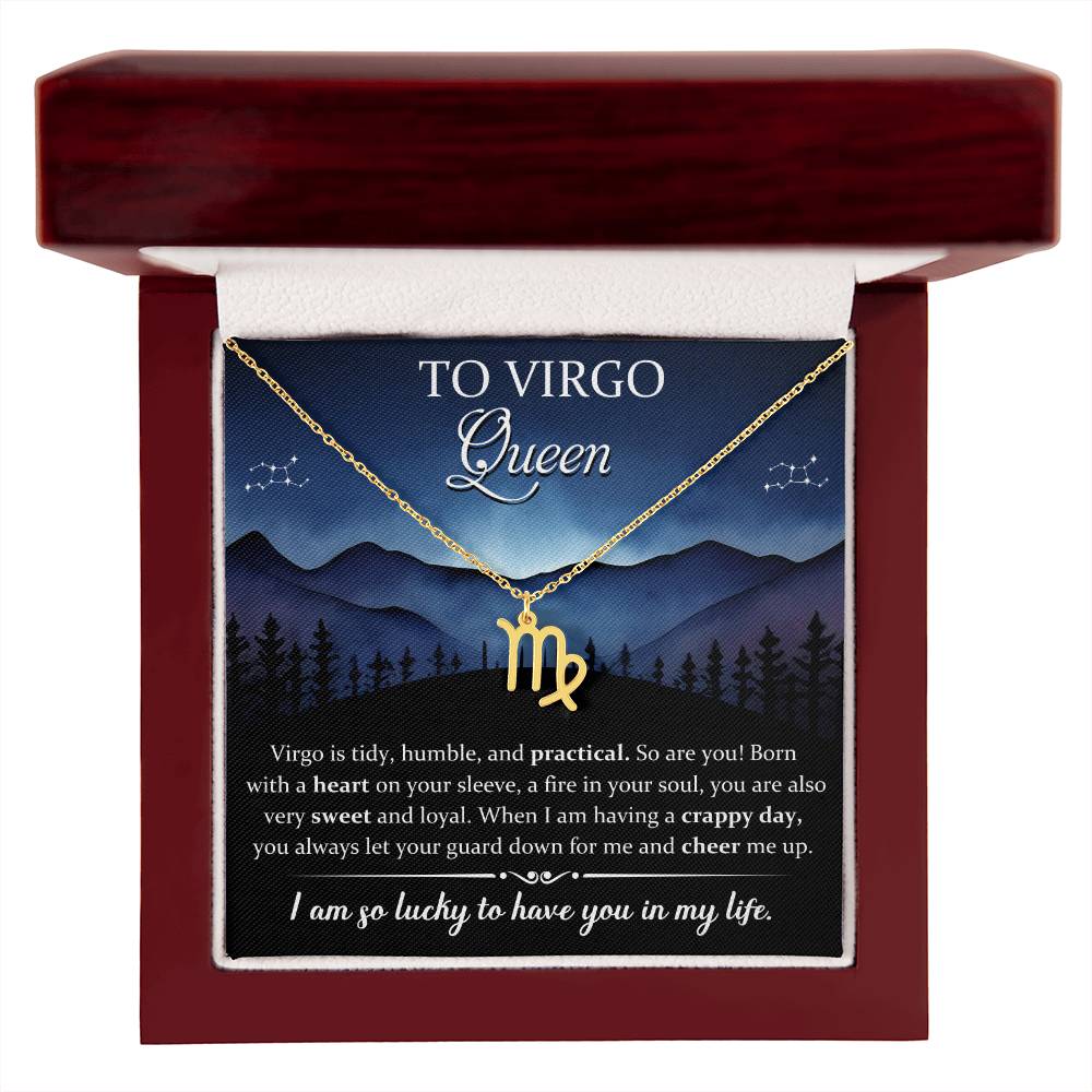 Virgo, Zodiac, Sign, Astrological Pendant, Necklace - YERTIZZ.COM