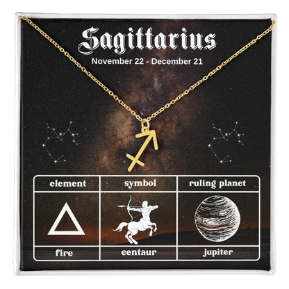 Sagittarius, Zodiac, Sign, Astrological Pendant, Necklace - YERTIZZ.COM