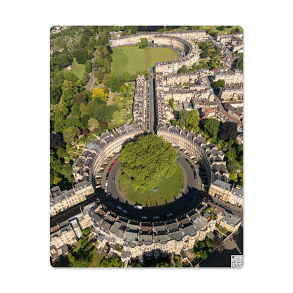 The Royal Crescent and Circus, Bath Somerset, England, Metal Wall Art - YERTIZZ.COM