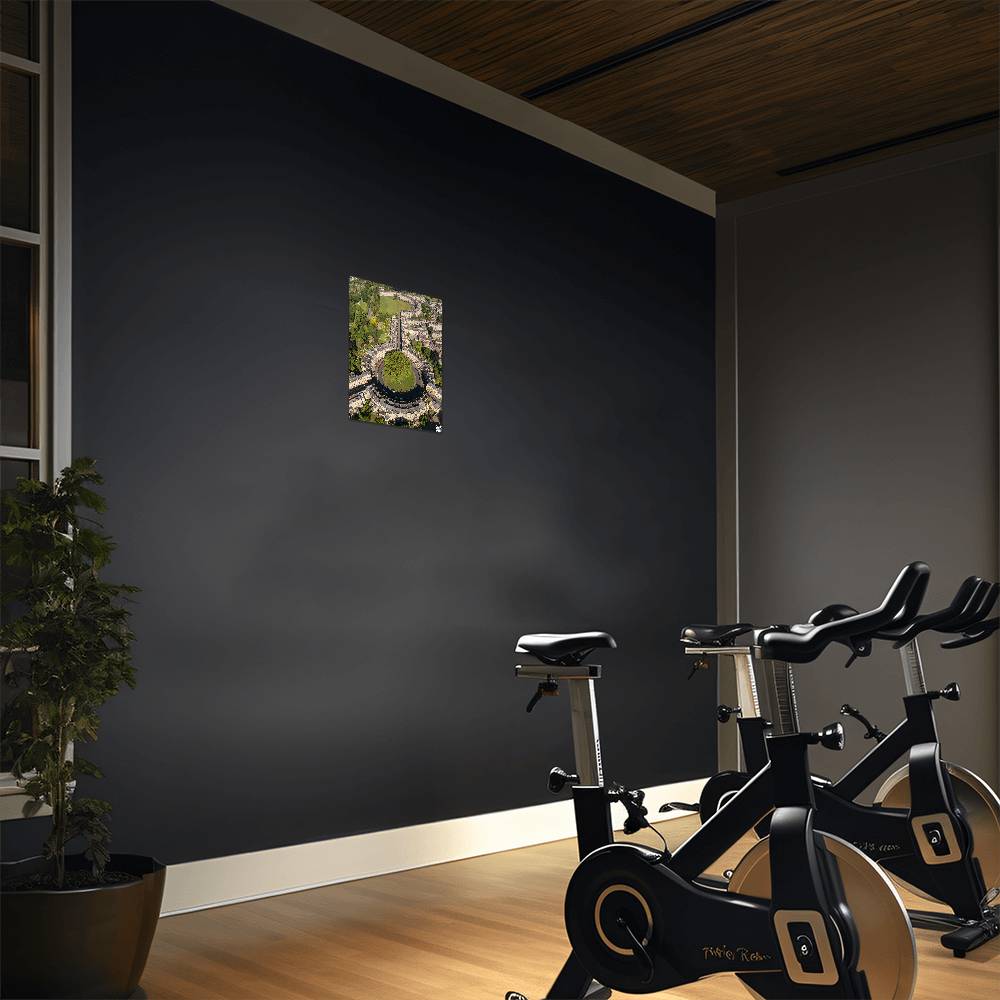 The Royal Crescent and Circus, Bath Somerset, England, Metal Wall Art - YERTIZZ.COM