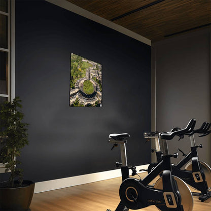 The Royal Crescent and Circus, Bath Somerset, England, Metal Wall Art - YERTIZZ.COM