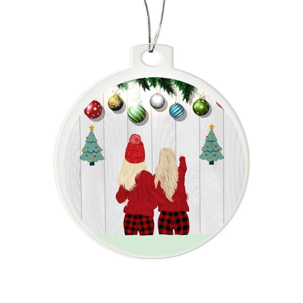 Acrylic Ornament, Kids With Christmas Decorations - YERTIZZ.COM