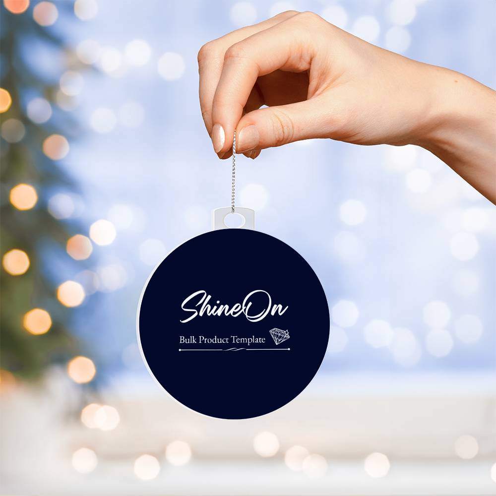 Template Acrylic Circle Ornament - YERTIZZ.COM
