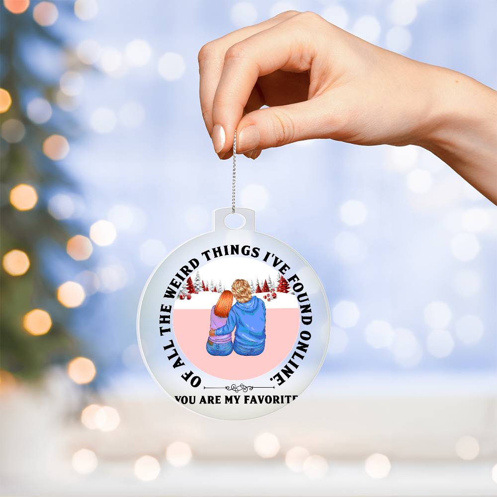 Acrylic Christmas Ornament, Found You Online - YERTIZZ.COM