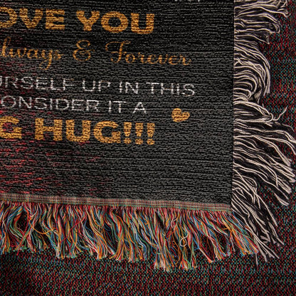 Heirloom Woven Blanket-Portrait, To My Wife - YERTIZZ.COM