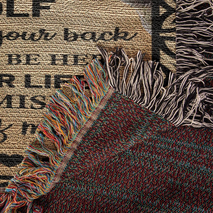 Heirloom Woven Blanket, To My Beautiful Granddaughter, Never Forget - YERTIZZ.COM