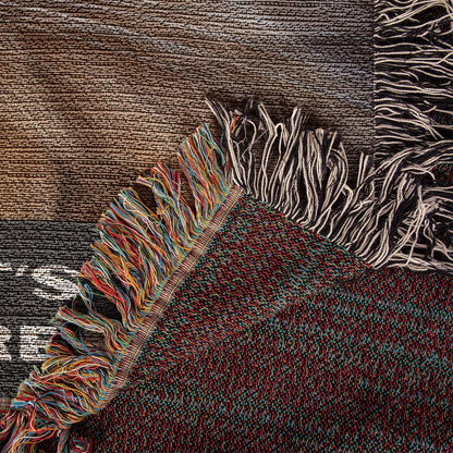 Heirloom Woven Blanket-Portrait, Cat Staring - YERTIZZ.COM