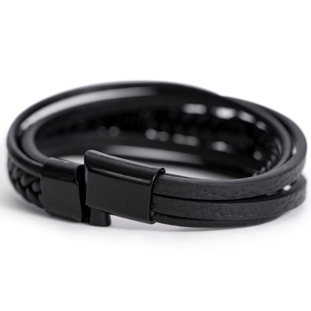 Men's Cross Bracelet, In The Heart Of Wales, Welsh Gifts - YERTIZZ.COM
