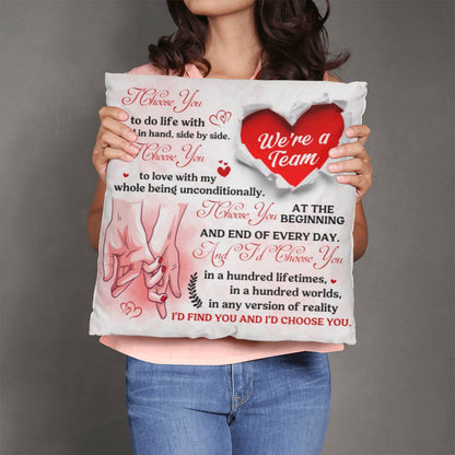 Classic Throw Pillow, To Wife, Soulmate, Girlfriend, Mother's Day - YERTIZZ.COM