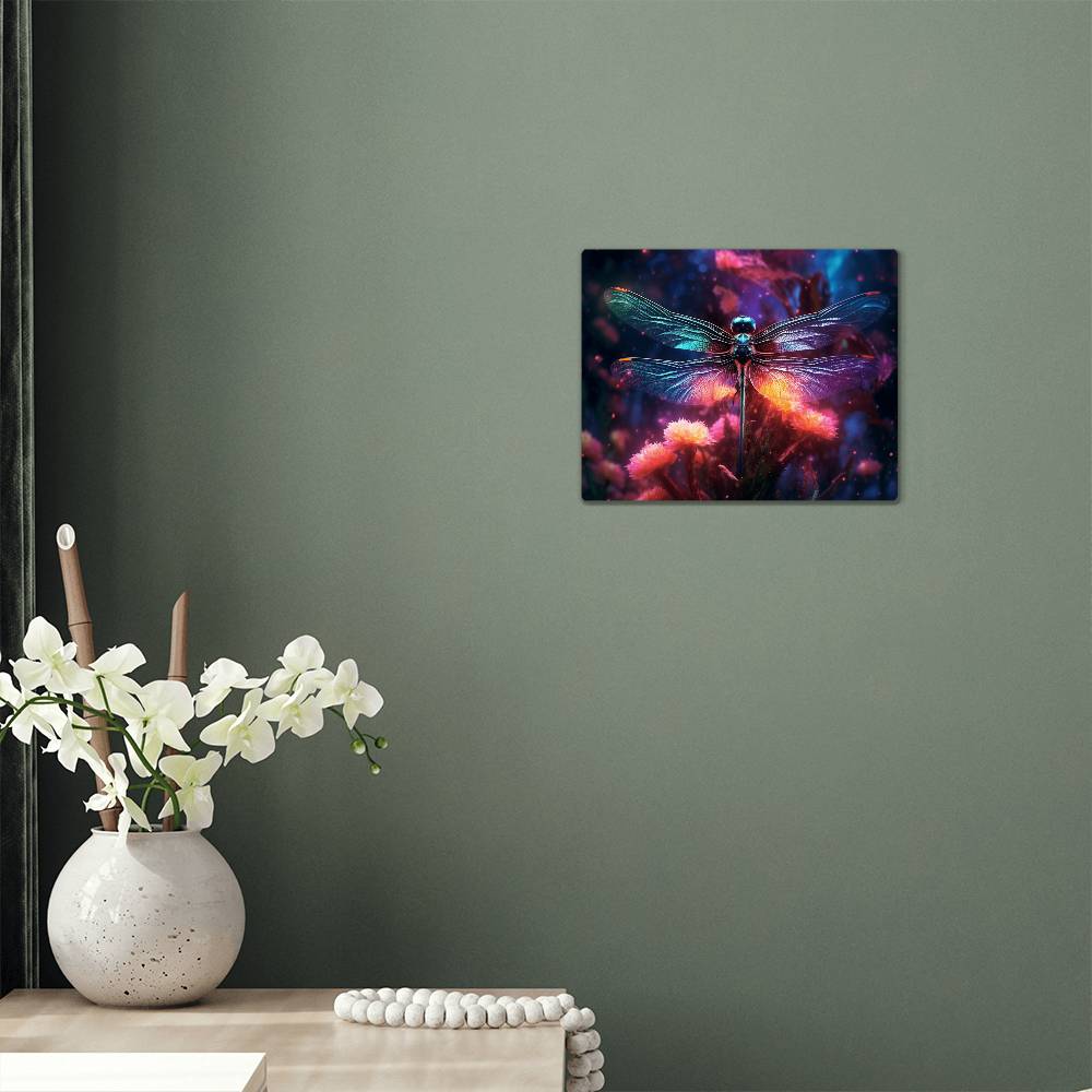 Dragon Fly, Hi Gloss Metal Wall Art Print - YERTIZZ.COM