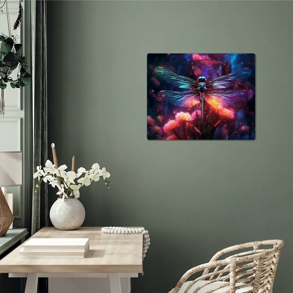 Dragon Fly, Hi Gloss Metal Wall Art Print - YERTIZZ.COM