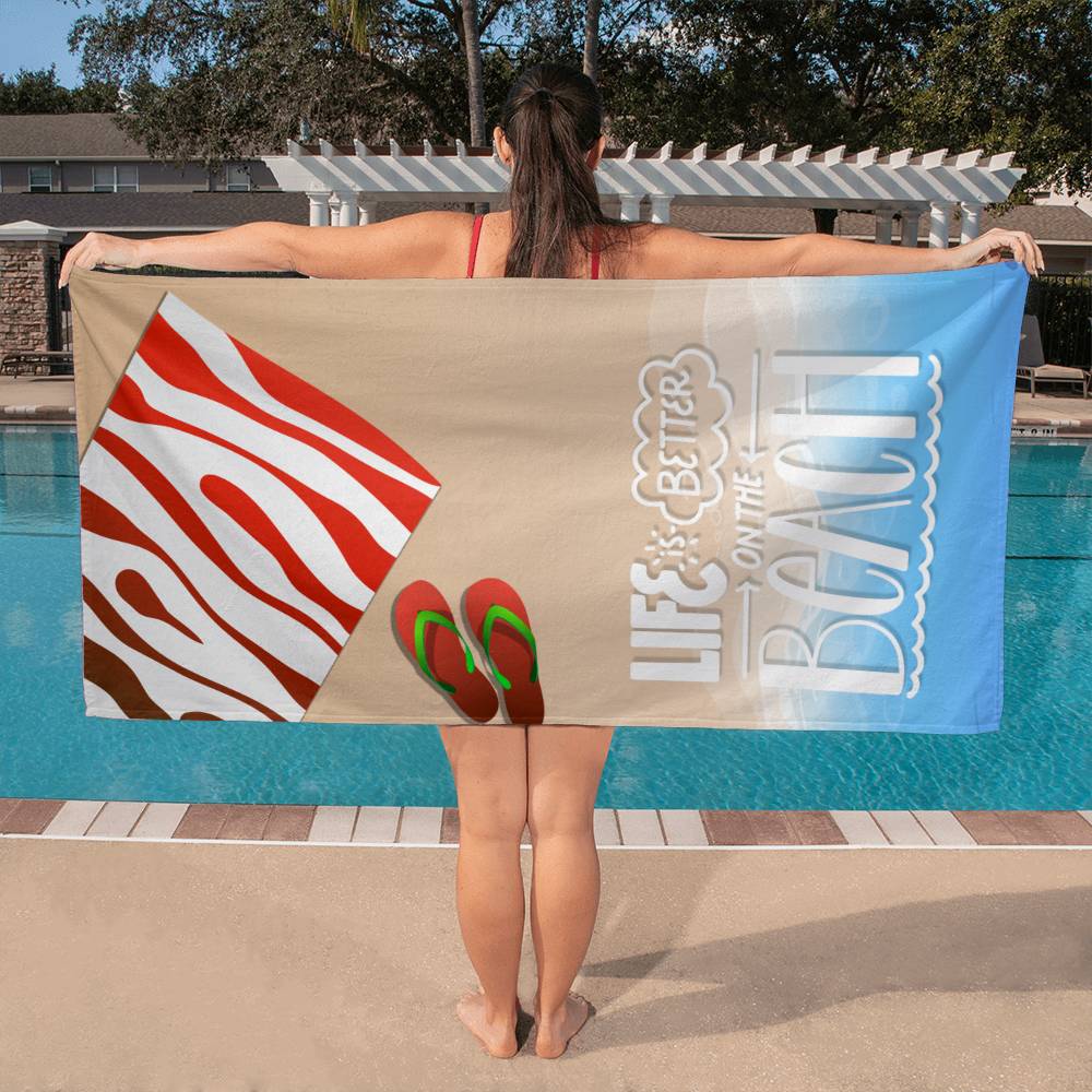 1 Bath Towel-Life is better on the beach - YERTIZZ.COM