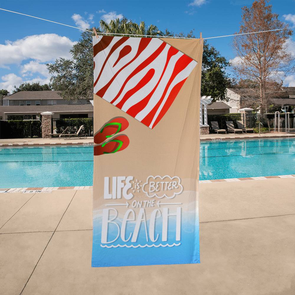 1 Bath Towel-Life is better on the beach - YERTIZZ.COM