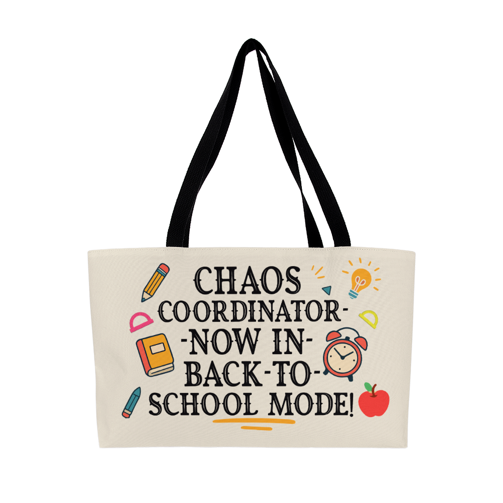 Chalkboards & Champions – Vibrant Tote for Everyday Teaching