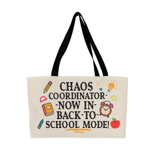 Chalkboards & Champions – Vibrant Tote for Everyday Teaching