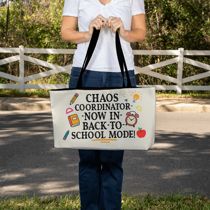 Chalkboards & Champions – Vibrant Tote for Everyday Teaching