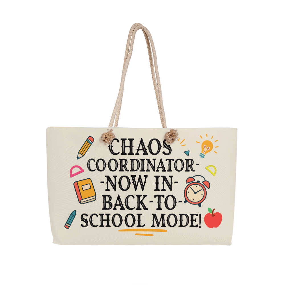 Chalkboards & Champions – Vibrant Tote for Everyday Teaching