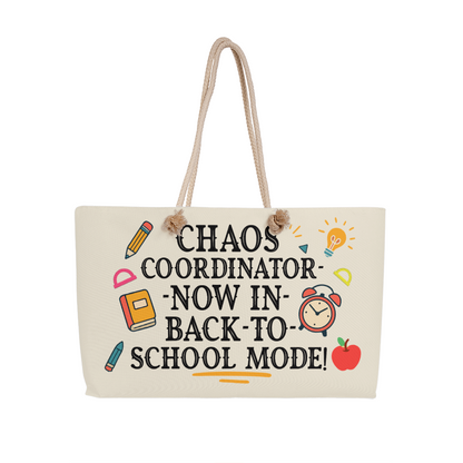 Chalkboards & Champions – Vibrant Tote for Everyday Teaching