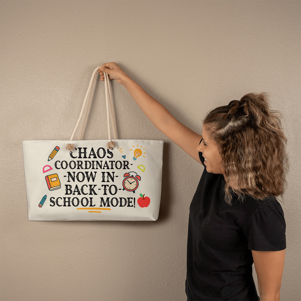 Chalkboards & Champions – Vibrant Tote for Everyday Teaching