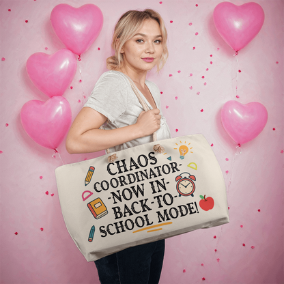 Chalkboards & Champions – Vibrant Tote for Everyday Teaching